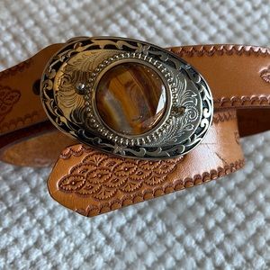 Vintage Buckle and Belt Handmade 1970’s